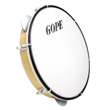 Imagem de Pandeiro gope iniciante 10'' 6 afinações envernizado pele nylon