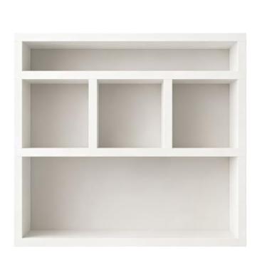 Imagem de Kit 3 Nichos Decorativos Premium em MDF – Prateleira Estante de Parede para Banheiro, Sala, Quarto e Escritório(BRANCO PREMIUM)