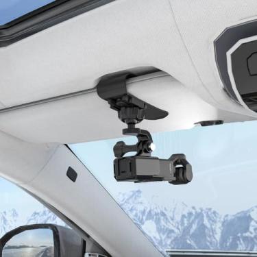 Imagem de SUREWO SURWO Pocket 3 Suporte para carro, suporte ajustável de 360°, compatível com DJI Osmo Pocket 3, Action 5 pro/4/3, Insta360 X5 X4 X3, AKASO e mais câmeras de ação