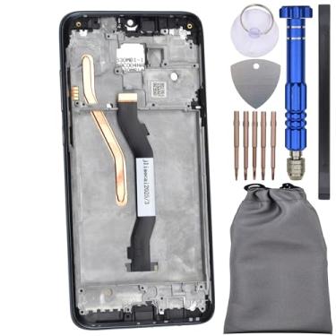 Imagem de Digitalizador de tela sensível ao toque com moldura para Xiaomi Redmi Note 8 Pro Preto 6.53