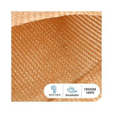 Imagem de Toldo Triangular De Proteção Solar HDPE 185GSM Com Bloqueio UV Para Ja