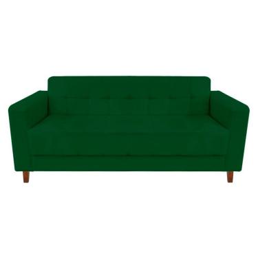 Imagem de Sofá 3 Lugares Arezzo Suede Verde