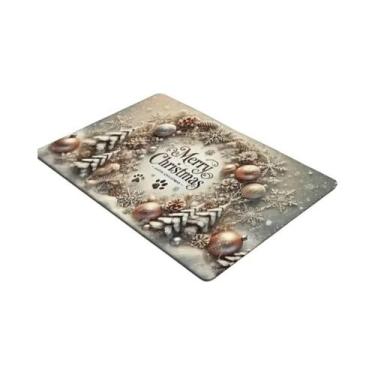 Imagem de Tapete De Porta Antiderrapante Com Tema Natalino, Durável Para Uso Int