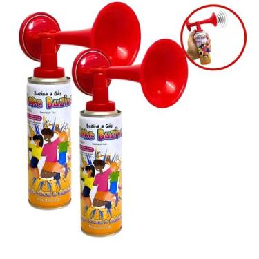 Imagem de Kit 2 Buzinas a Gás Som Alto Para Festas e Eventos - Arts