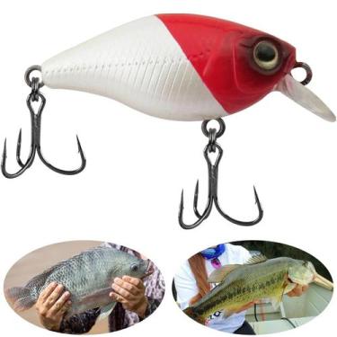 Imagem de Isca Artificial Marine Mini Crank Pequena 014 Vermelho e Branco 3.8cm 