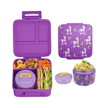 Imagem de Conjunto De Lancheira Bento Para Crianças Com Jarro Térmico De 8oz, Se