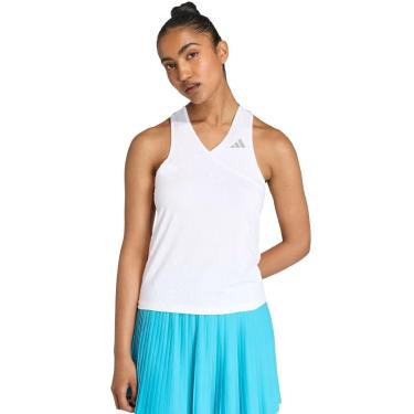 Imagem de Regata Adidas Gola V Club Tennis Climacool Branca-Feminino