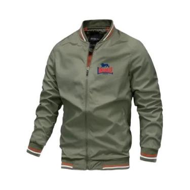 Imagem de Jaqueta Masculina À Prova De Vento Com Gola Alta LONSDALE, Moda Primav