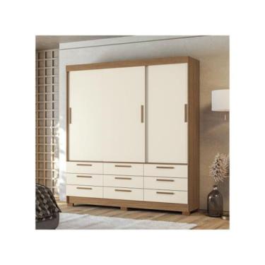 Imagem de Guarda-roupa Casal 194,40 3 Pt 9 Gv Dante Estilo Mm Jatoba/areia, Jato