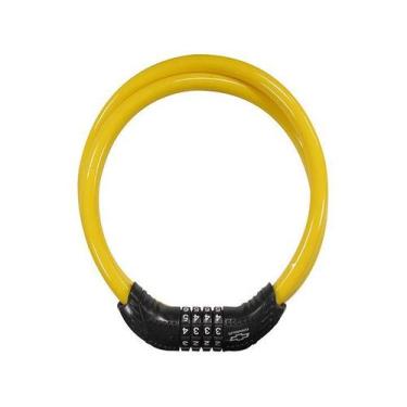 Imagem de Cadeado/ Trava De Bicicleta / Moto Segredo Amarelo 1,2X15Mm - Chevrole