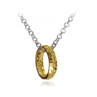 Imagem de Colar O Senhor Dos Anéis Um Anel Cosplay Smeagol Hobbit - Geek Marketp