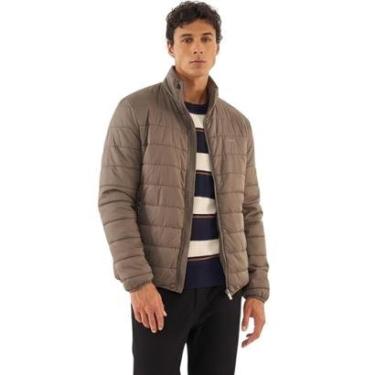 Imagem de Jaqueta Colcci Puffer Gola Alta Castanho Masculina-Masculino