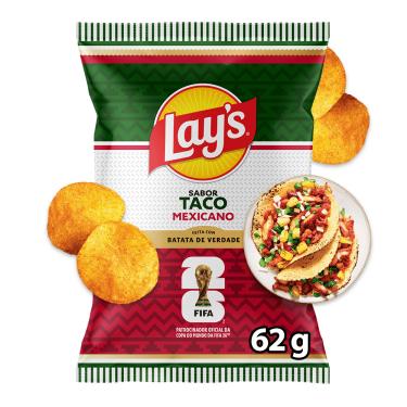 Imagem de Batata Lay's Taco Mexicano 62g Elma Chips