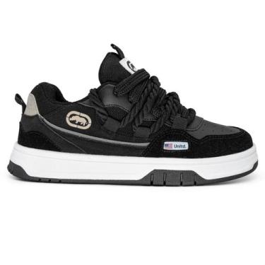 Imagem de Tênis Ecko 708ECK Memphis Unissex  Preto Branco Cor:PretoTamanho:41, P