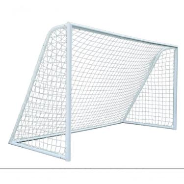 Imagem de Rede para Gol de Futsal Par Rede Gol Futebol de Salão Fio 4MM Proteção UV Branco Convenienza