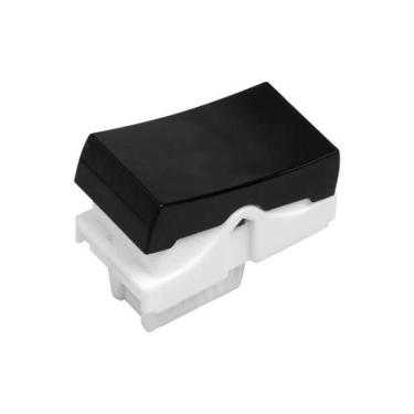 Imagem de Interruptor Simples Módulo Preto Linha Slim com Design Elegante e Moderno Preto Ilumi Materiais