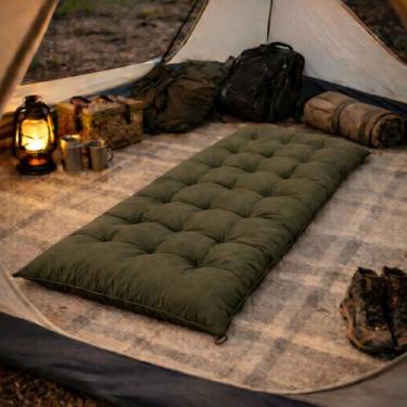 Imagem de Colchonete Futon 1,70x60 Espreguiçadeira Almofada Grande Confortável M