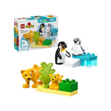 Imagem de LEGO DUPLO - Famílias de animais selvagens: pinguins e leões 10442