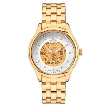 Imagem de Relógio TECHNOS masculino automático dourado 8N24AR/1K