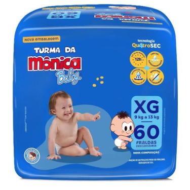Imagem de Fralda Turma da Mônica Baby XG 60 Unidades