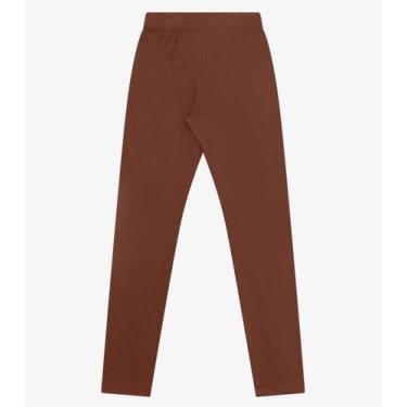 Imagem de Legging Feminina Molecotton Felpada Básica Rovitex Marrom, G, Marrom