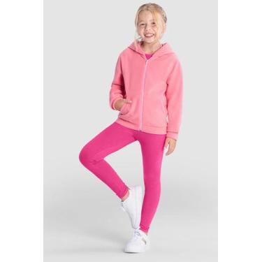 Imagem de Calça legging infantil menina em cotton Brandili, G, Rosa