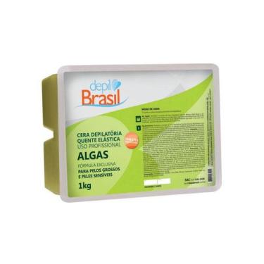 Imagem de Cera Depilatória Quente Elástica 1kg - DEPIL BRASIL TIPO:ALGAS, ALGAS