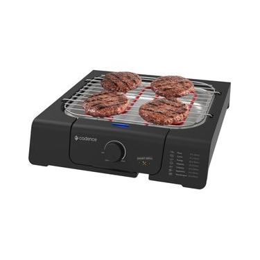 Imagem de Grill Elétrico Churrasqueira Portátil Cadence Short 1200W 35x35 e 5cm 110V