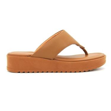 Imagem de Tamanco Vizzano Feminina 6492.319 Salto Tratorado Conforto, 35, Camel
