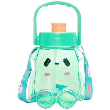 Imagem de Garrafa Infantil Divertida URSO 1L DM TOYS DMH6563, Verde