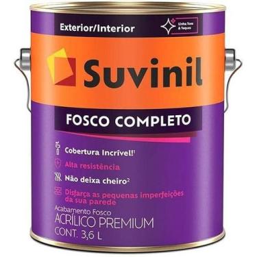 Imagem de Tinta Suvinil Toque Fosco Completo Branco 3,6L