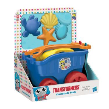 Imagem de Carriola de Praia Infantil Playskool Transformers Divertoys, N/A, Azul