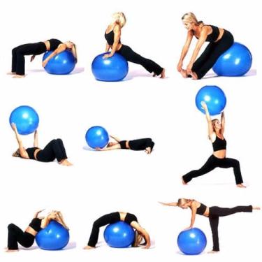 Imagem de Bola Suiça 75cm Pilates Yoga Ginástica Reabilitação 180kg - Yeet