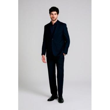 Imagem de Terno Slim Fit PV Liso - Highstil Oficial, Marinho, 60M