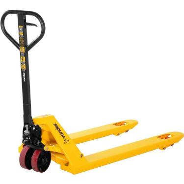 Imagem de Paleteira Hidráulica PDP 256 2,5 Toneladas Roda Dupla de Poliuretano Amarelo e Preto Vonder