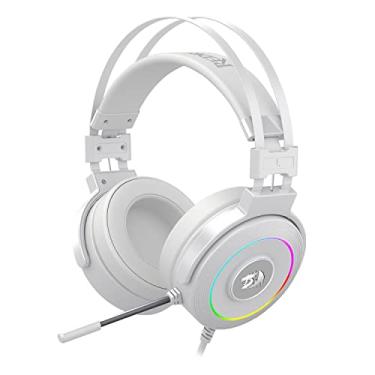 Imagem de Redragon Headset Gamer Lamia 2 Lunar White RGB USB Som Surround 7.1 Virtual com Suporte de Headset - Branco