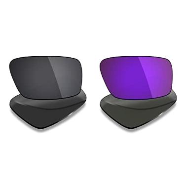 Imagem de 2 pares de lentes polarizadas de substituição da Mryok para óculos de sol Oakley Twitch – Opções