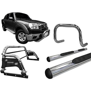 Imagem de Kit quebra mat+Estribo OV+Sant Antonio H3 Ranger 97/12 CROMO