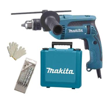 Imagem de Furadeira Impacto 1/2 760W Makita Hp1640K + Acessórios 110V