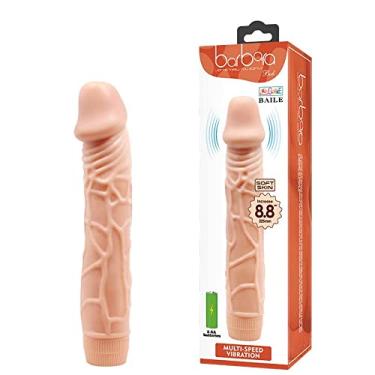 Imagem de Dildo Realistico Com Vibrador em Silicone Macio e Salientes