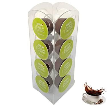 Imagem de Porta Capsulas Compat?vel Modelo D. Gus to Torre At? 16 Capsulas - Transparente