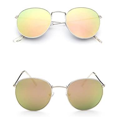 Imagem de Óculos de sol ovais retrô feminino/homem designer vintage pequeno preto vermelho amarelo tons óculos de sol óculos de sol, c12, liga