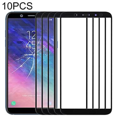 Imagem de HUANGYUNCHAO Acessórios telefônicos 10 PCS Front Screen exterior lente para Samsung Galaxy A6 Substituição do telefone celular