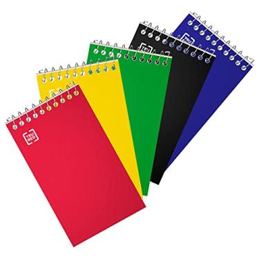 Imagem de STAPLES Cadernos de lembretes com encadernação, 7,6 cm x 12,7 cm, pacote com 5 (11491)