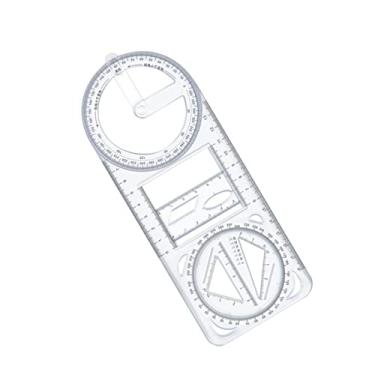 Imagem de Régua Geométrica Multifunciol Suprimentos de Matemática Réguas de Projeto Modelo de Desenho para Professores de Pintura Artista Construção de, estilo a