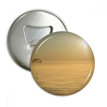 Imagem de Balão dourado brilhante abridor de garrafas ímã de geladeira emblema multifuncional