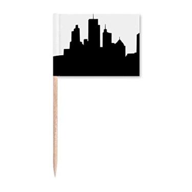 Imagem de Marcador de bandeira de arranha-céus da Austrália e ópera de Sydney Decoração de festa