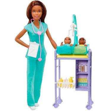 Imagem de Boneca Barbie Pediatra Morena - Mattel