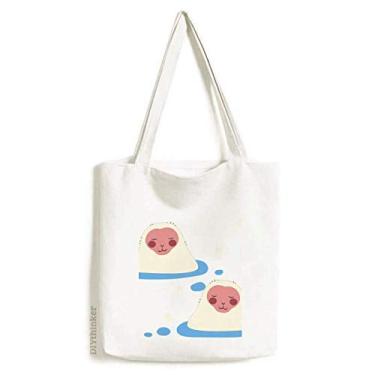 Imagem de Bolsa de lona de viagem japonesa Lucky Animal bolsa de compras casual
