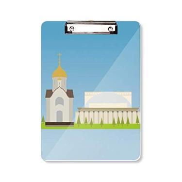 Imagem de Novosibirsk Placa de suporte com símbolo nacional da Rússia A4